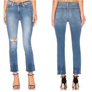 Frame denim Le High Straight Raw Hem size 28